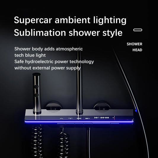 Smart Digital Temperature Display Shower System