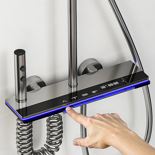 Smart Digital Temperature Display Shower System